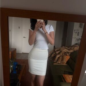 J.Crew White Pencil Skirt Size 0